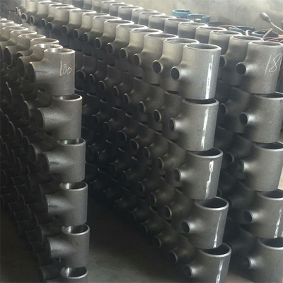 Sch 40 Sch 80 STD Equal Carbon Steel Tees NPT DN200 Seamless For Pipeline