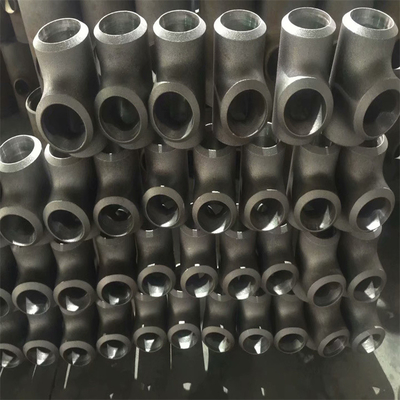Q235 Pipe Carbon Steel Tees A420WPL6 DN100 Compression For Hydraulic Tube