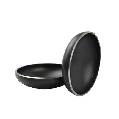 DN15 Weldable Black Steel Pipe Cap SS400 DIN2605 Elliptical Dished Seal Head